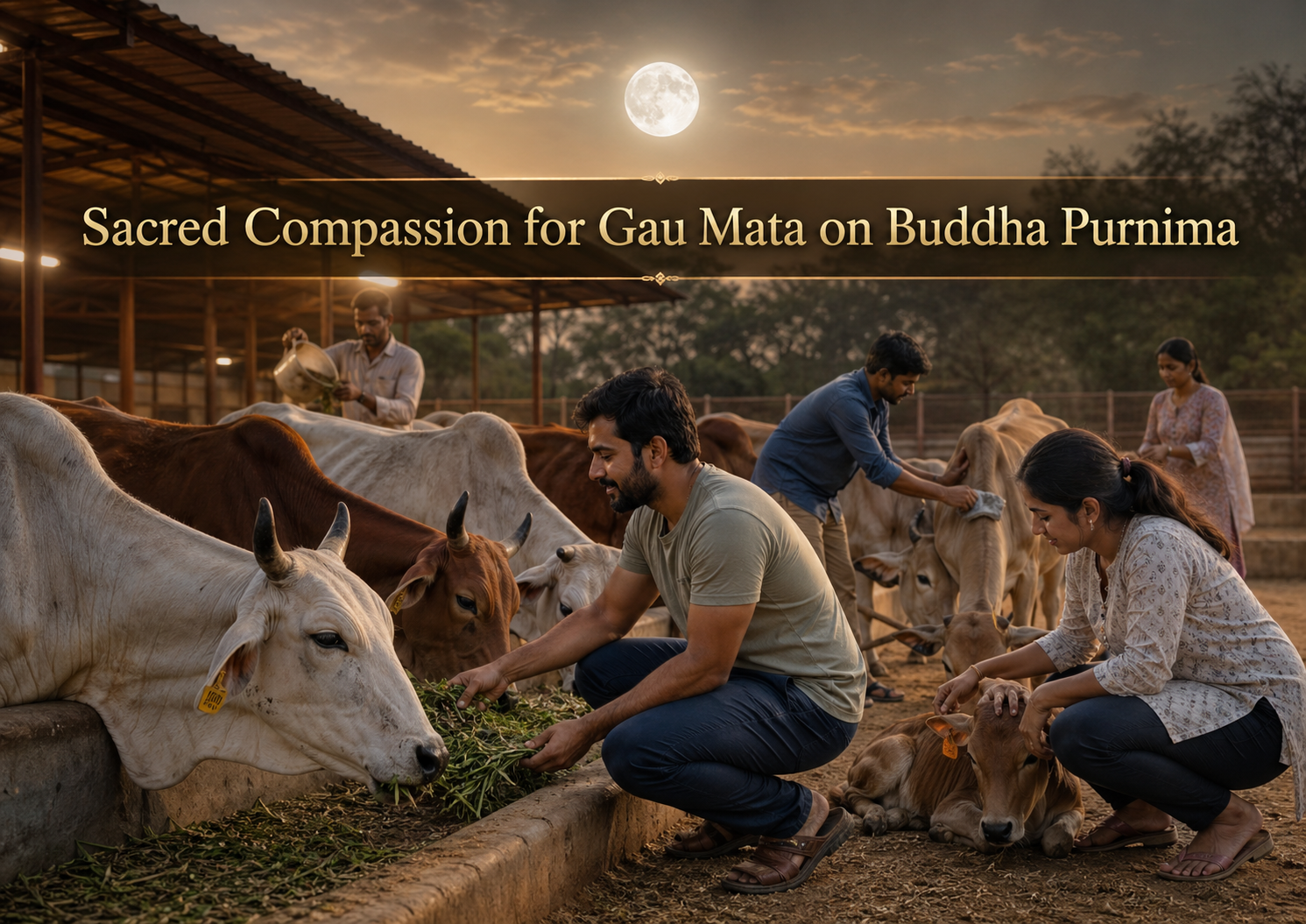 Sacred Compassion for Gau Mata on Buddha Purnima