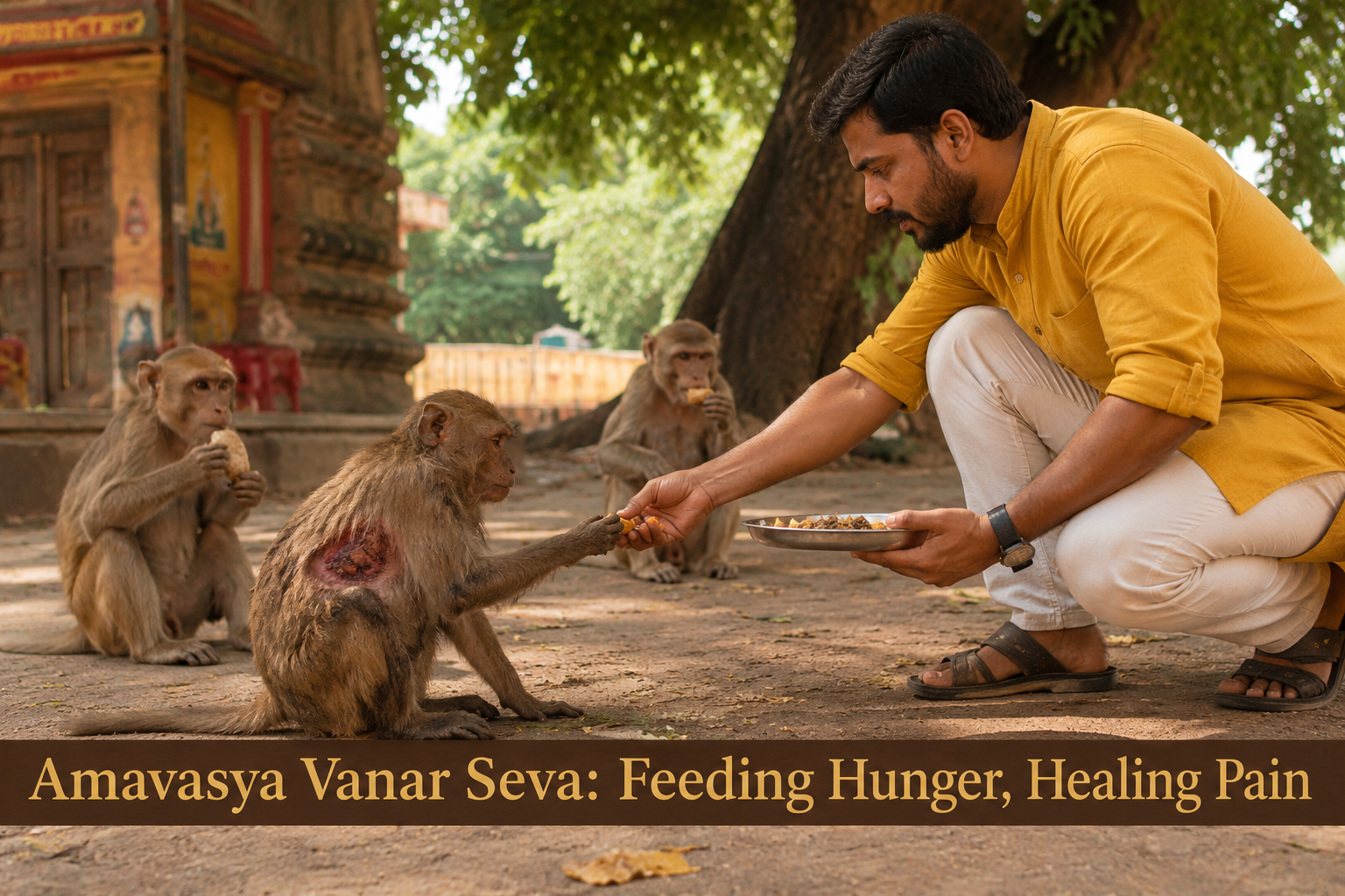 Amavasya Vanar Seva: Feeding Hunger, Healing Pain