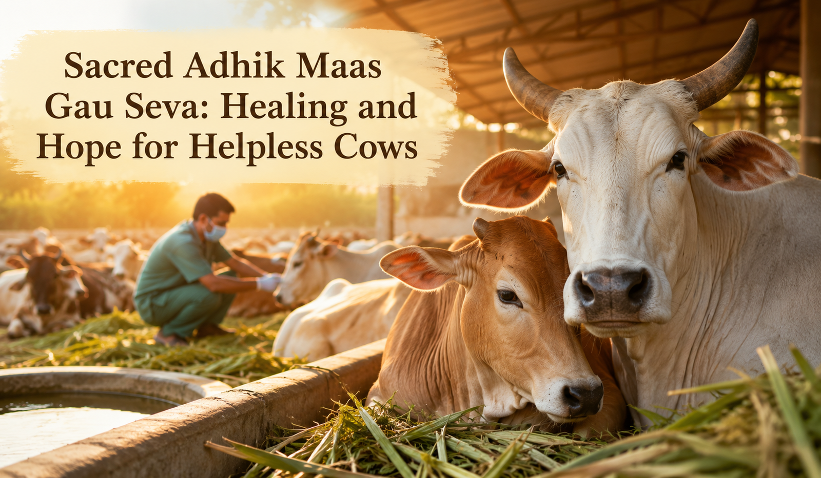 Sacred Adhik Maas Gau Seva: Healing and Hope for Helpless Cows