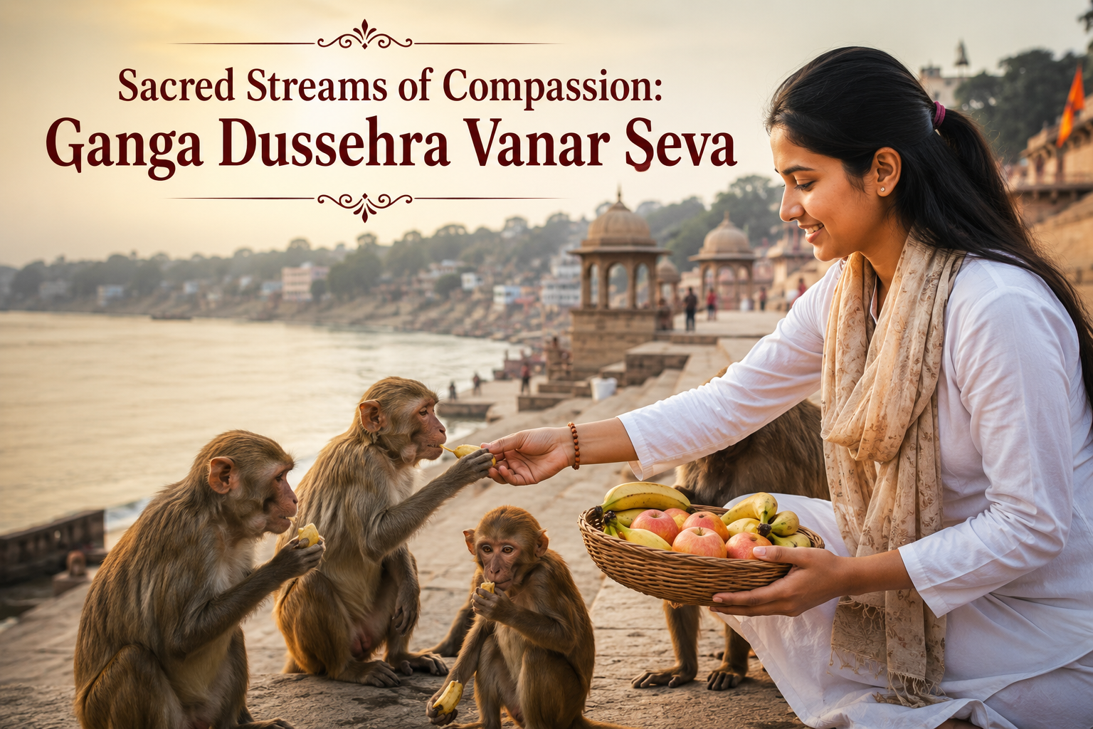 Sacred Streams of Compassion: Ganga Dussehra Vanar Seva