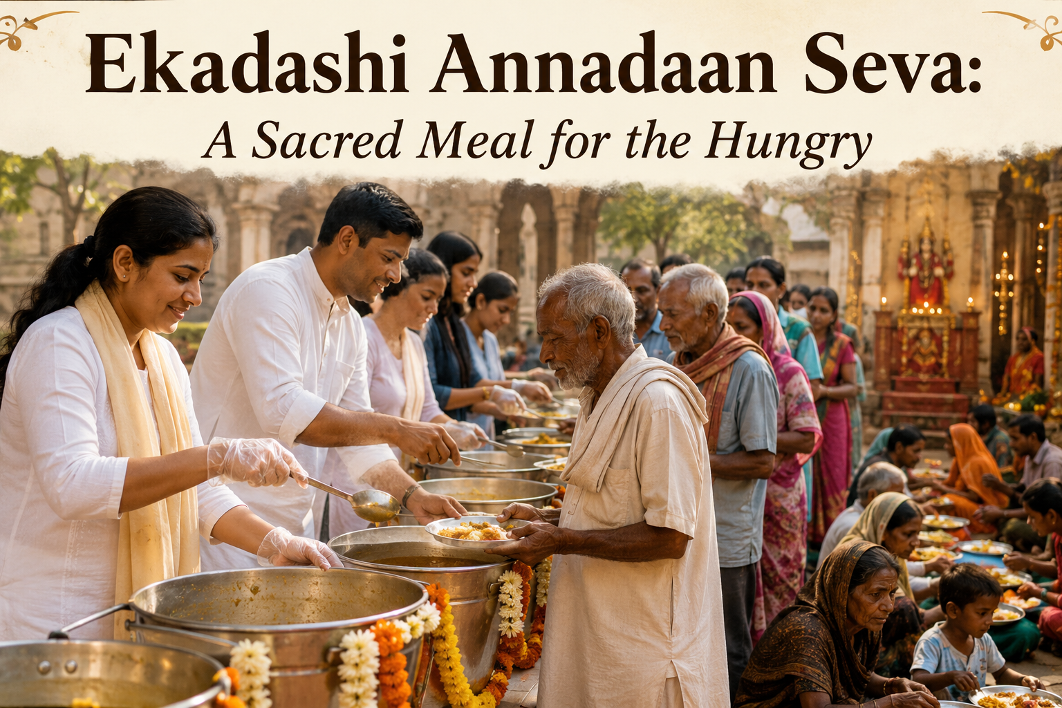 Ekadashi Annadaan Seva: A Sacred Meal for the Hungry