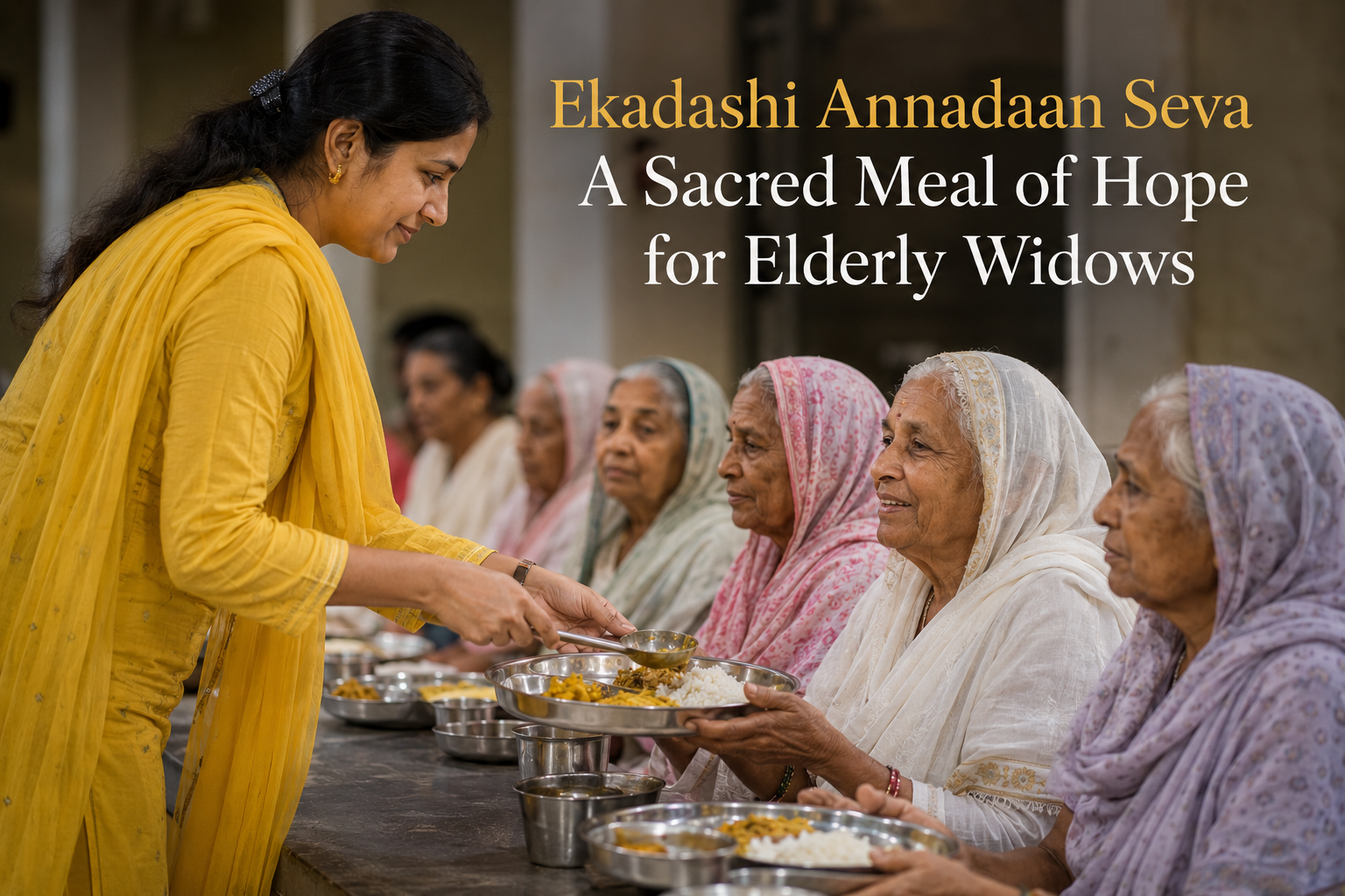 Ekadashi Annadaan Seva for Elderly Widows