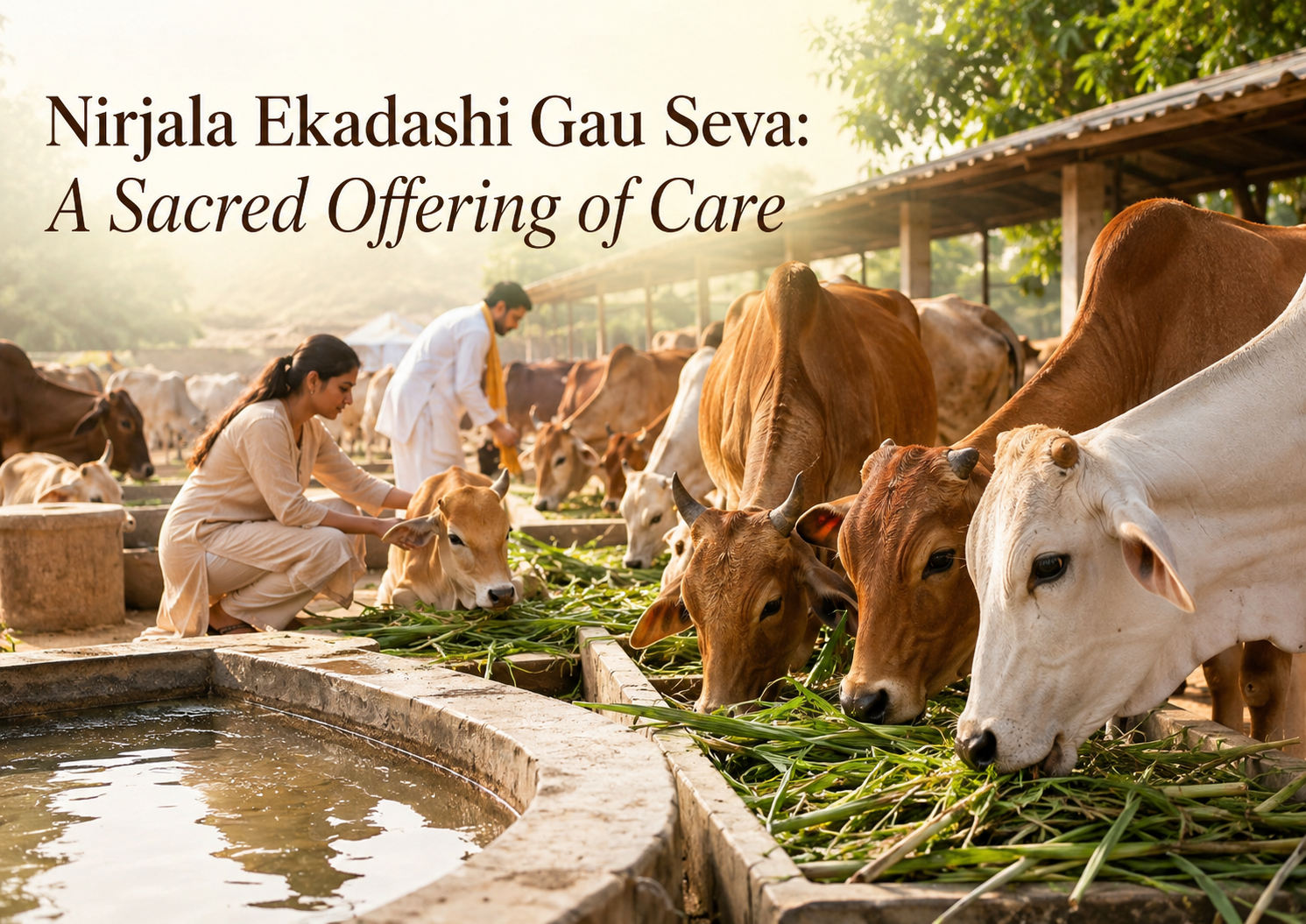 Nirjala Ekadashi Gau Seva: A Sacred Offering of Care